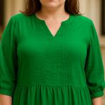 Büyük Beden Salaş Günlük Rahat Kalıp Elbise